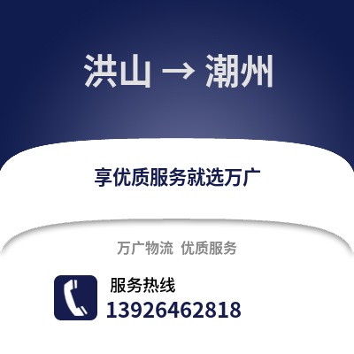 武漢洪山到潮州物流專線_武漢洪山到潮州貨運(yùn)專線公司