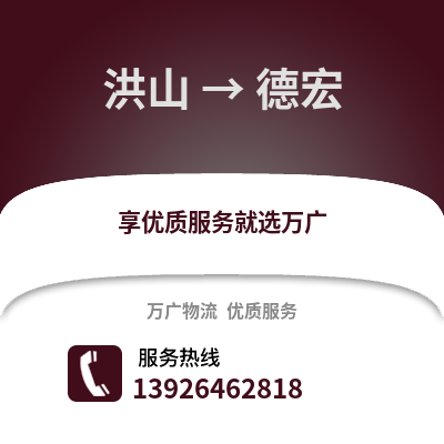 武漢洪山到德宏物流專線_武漢洪山到德宏貨運專線公司