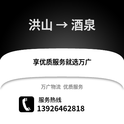 武漢洪山到酒泉物流專(zhuān)線_武漢洪山到酒泉貨運(yùn)專(zhuān)線公司